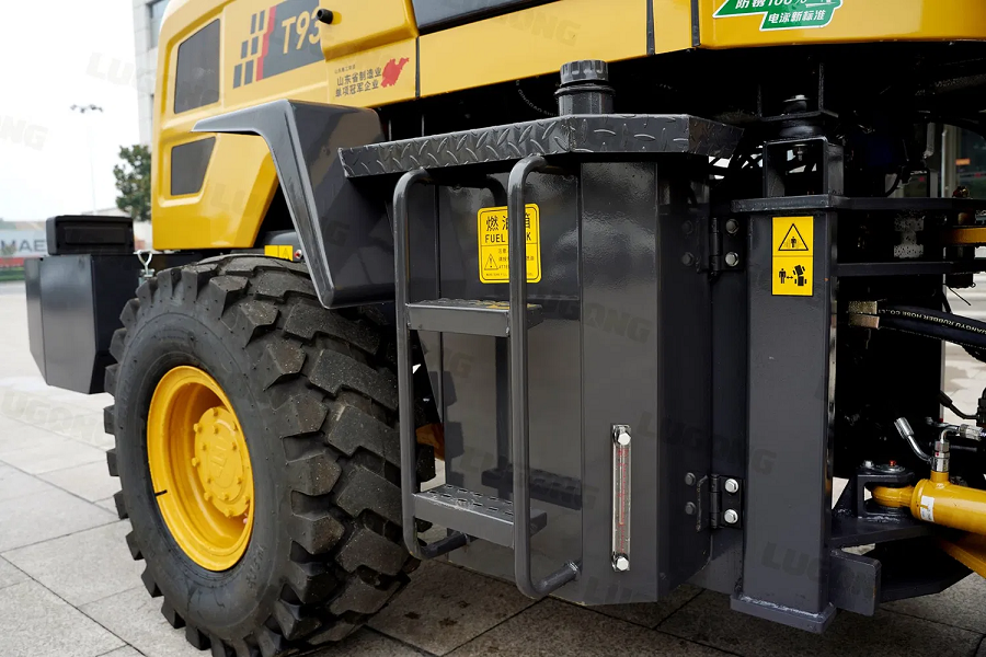 Xúc lật Lugong T930 gầu 0.9 khối chuyên vật liệu xây dựng