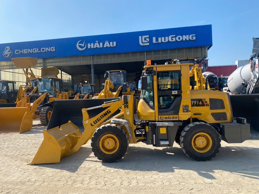 Máy Xúc Lật LuGong T916 Gầu 0.7 khối