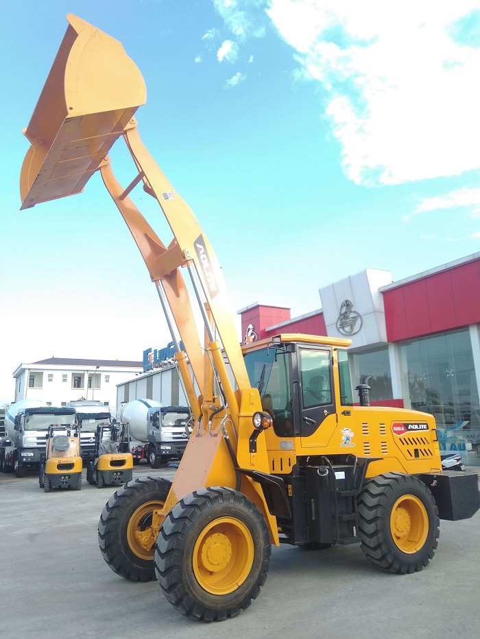Xe máy xúc lật cần dài 4.8m Aolite 936LA