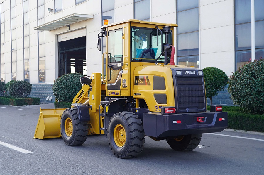 Xúc lật Lugong T930 gầu 0.9 khối chuyên vật liệu xây dựng