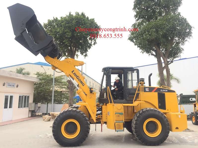 xúc lật Liugong ZL50CN - 2 tầng đổ cao 4.5m